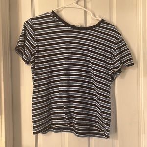 Vintage Rebecca Malone large striped tshirt